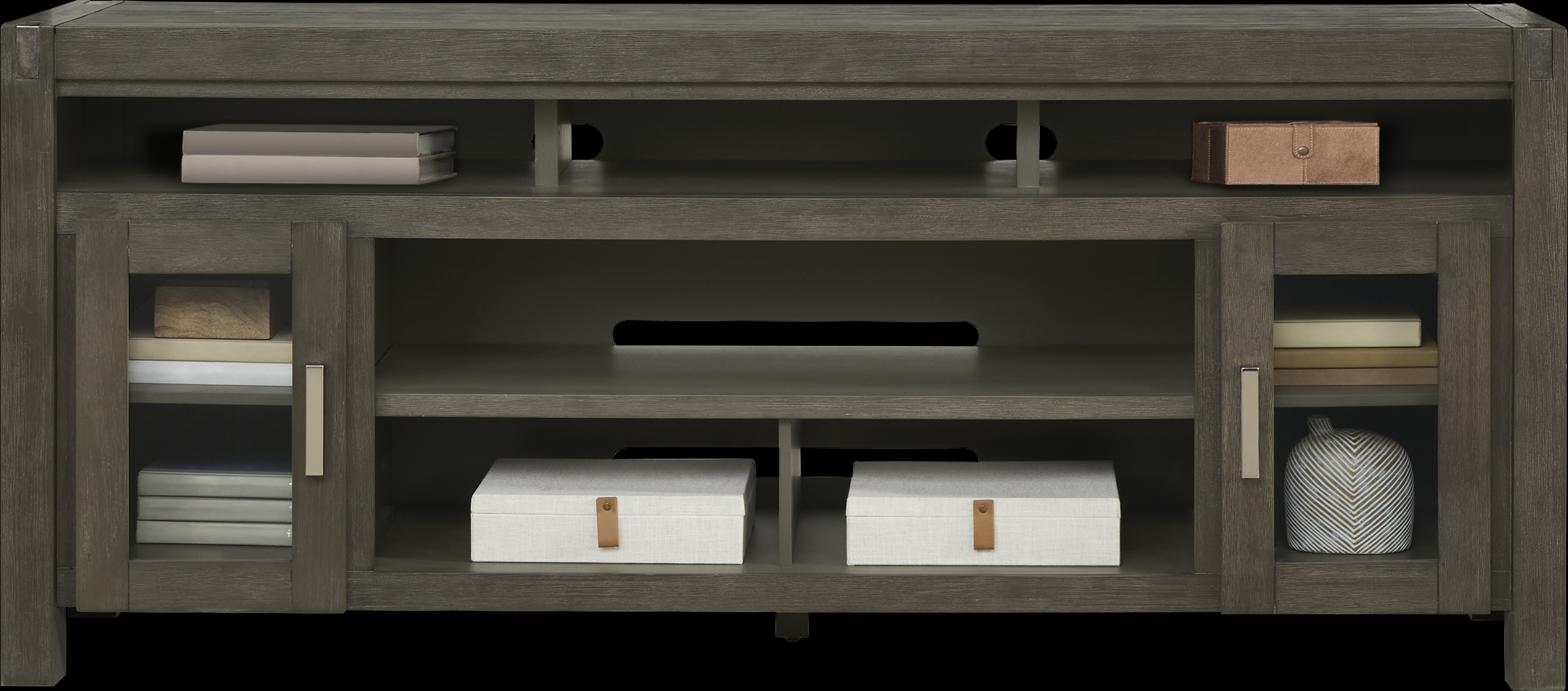 Hidden Springs II Gray 80 in. Console - Thumbnail - Image 2