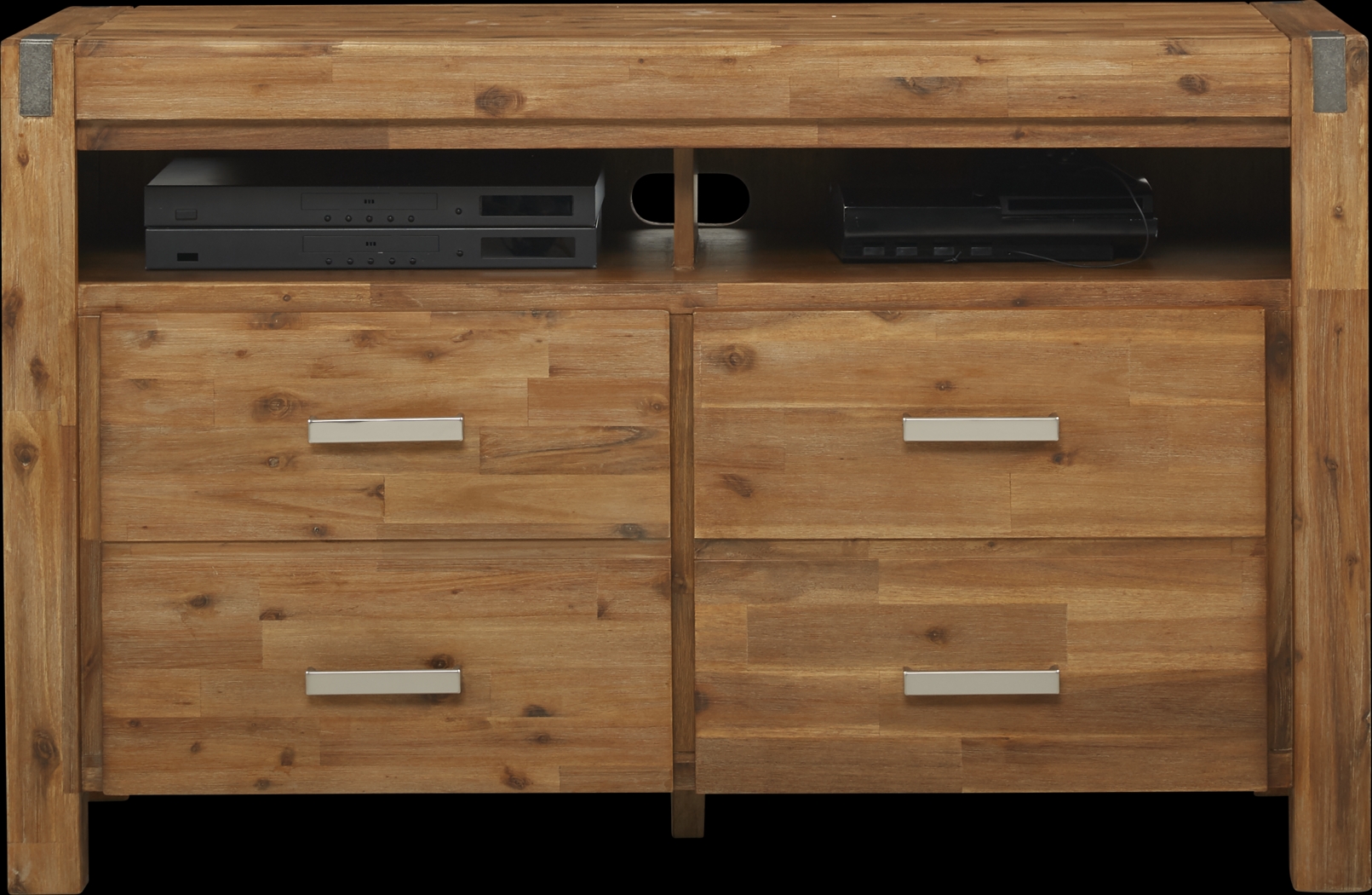 Hidden Springs II Tan 50 in. Flat Screen Console - Thumbnail - Image 3