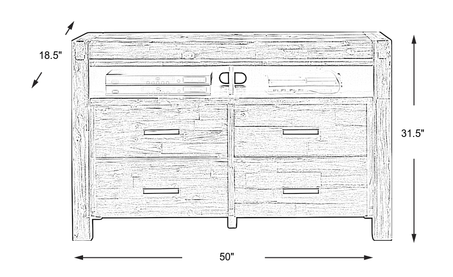 Dimension Image. Please refer to the Dimension Tab on this page for dimension details.