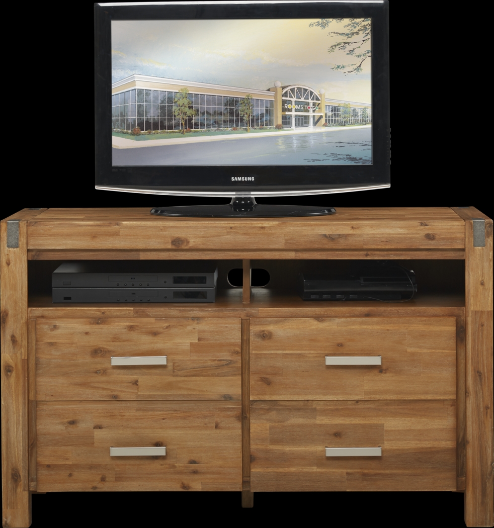 Hidden Springs II Tan 50 in. Flat Screen Console - Thumbnail - Image 1
