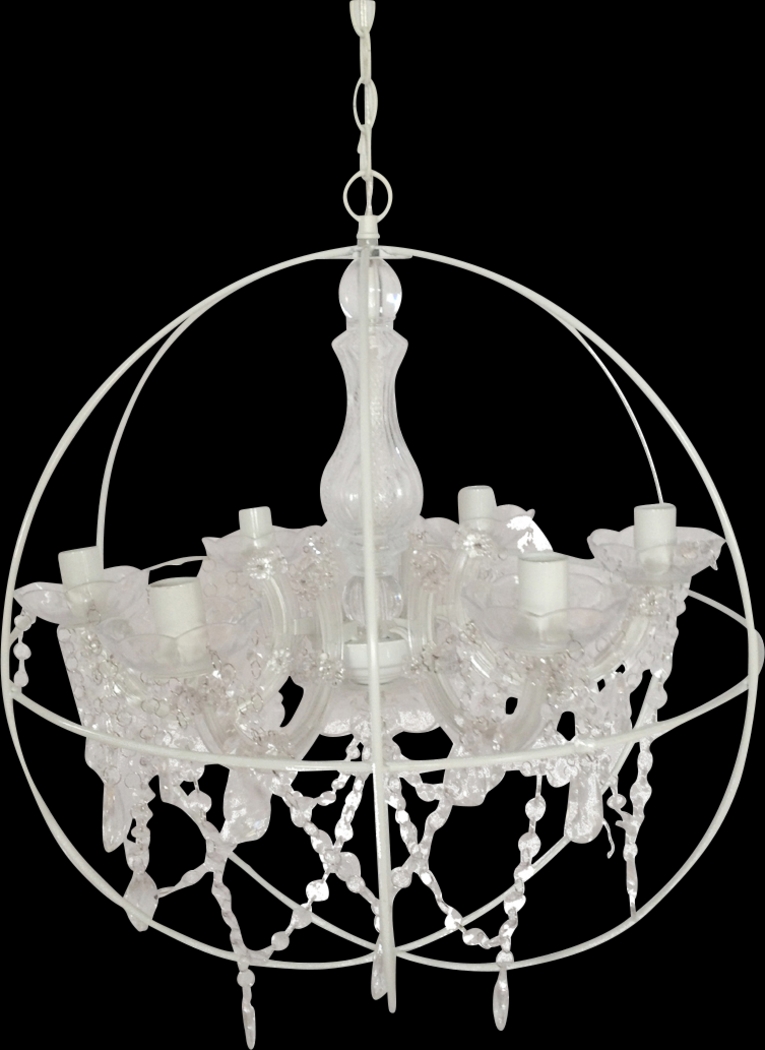 Hidden Way Lane White Chandelier - Thumbnail - Image 1