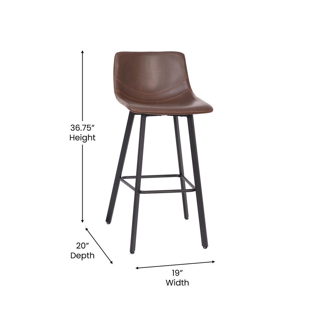 Hiefield Brown Barstool, Set of 2 - Thumbnail - Image 9