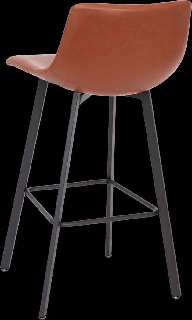Hiefield Cognac Barstool, Set of 2 - Thumbnail - Image 7
