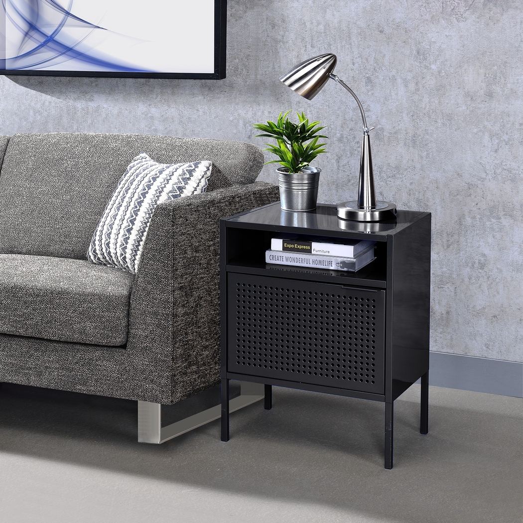 Hiett Black Accent Table - Thumbnail - Image 8