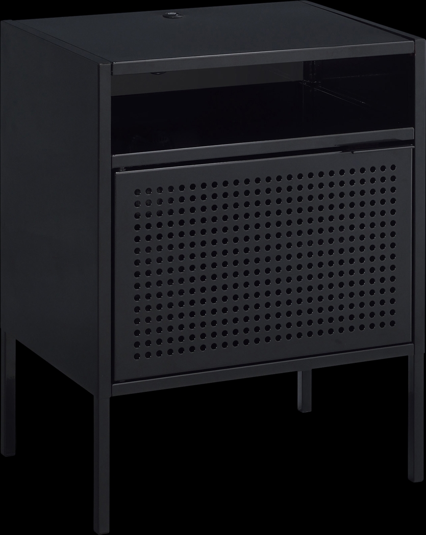 Hiett Black Accent Table - Thumbnail - Image 1
