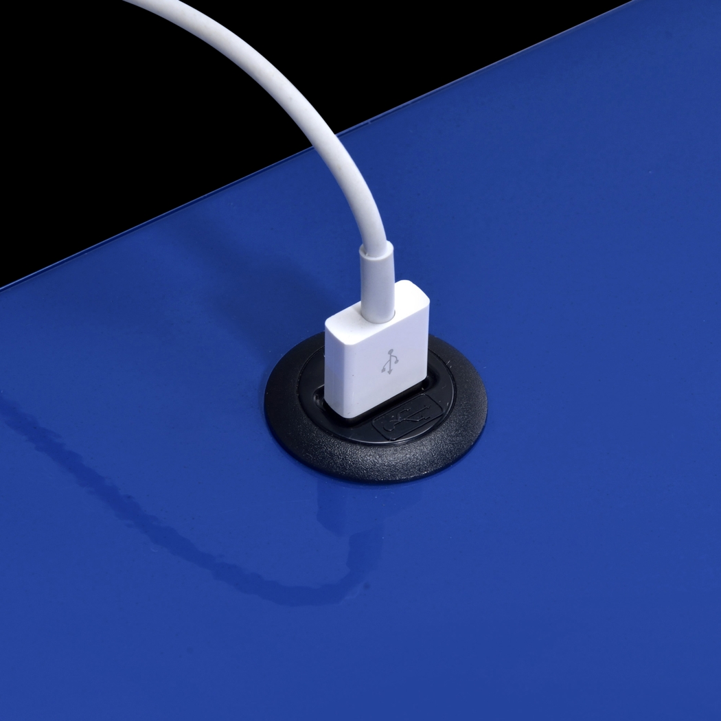 Hiett Blue Accent Table - Thumbnail - Image 7