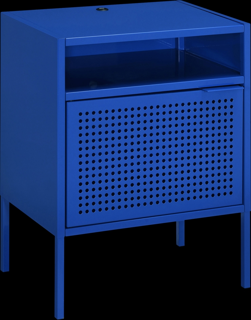 Hiett Blue Accent Table - Thumbnail - Image 1
