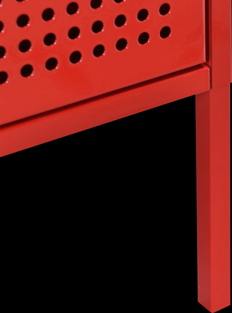Hiett Red Accent Table - Thumbnail - Image 4