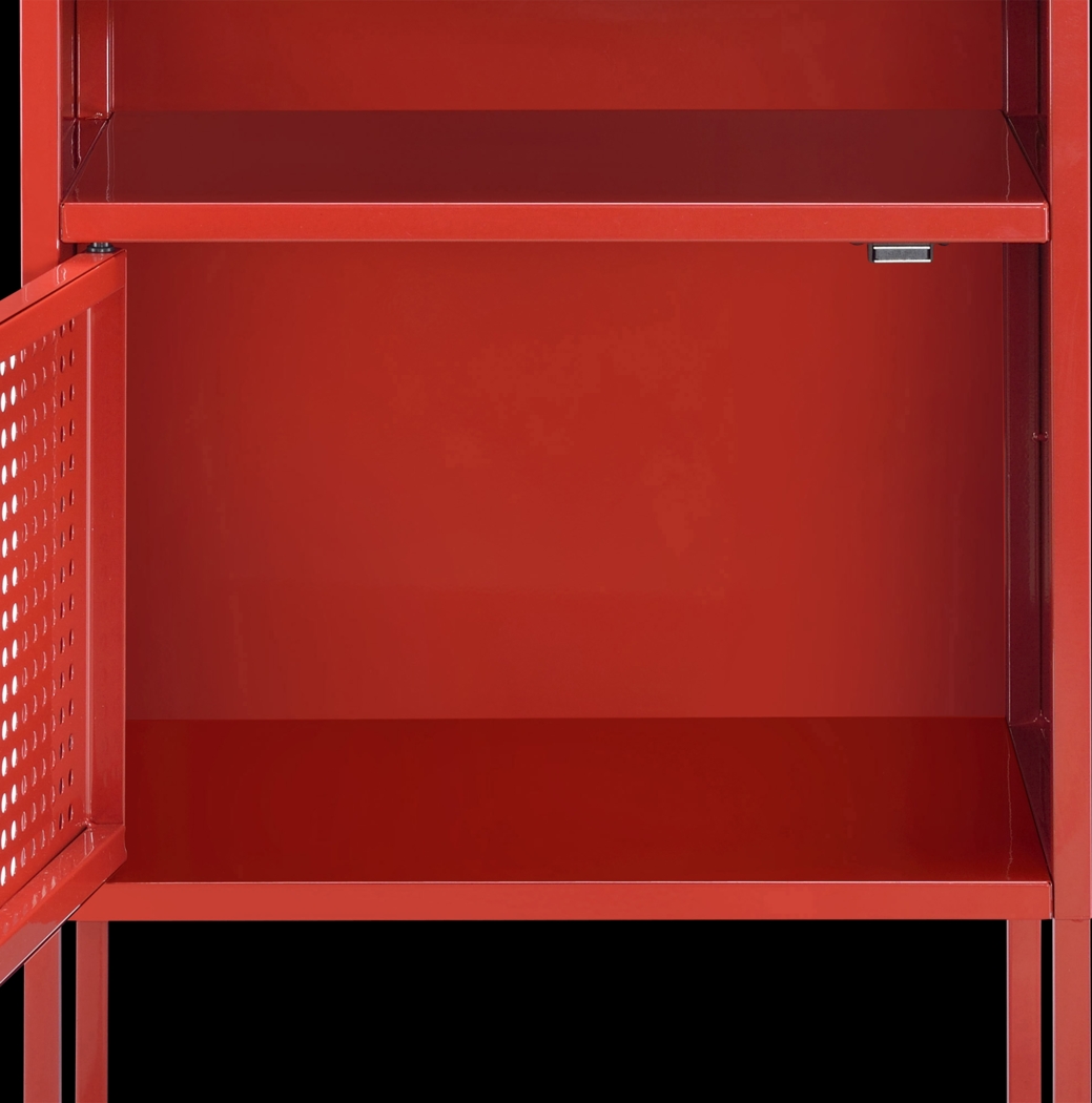 Hiett Red Accent Table - Thumbnail - Image 5