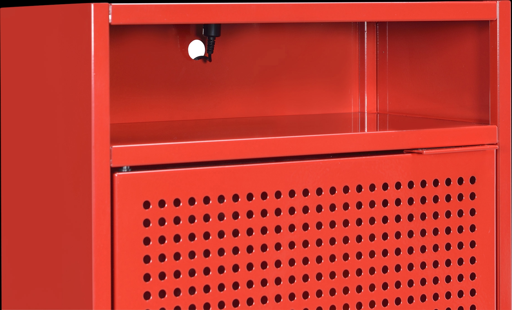 Hiett Red Accent Table - Thumbnail - Image 6