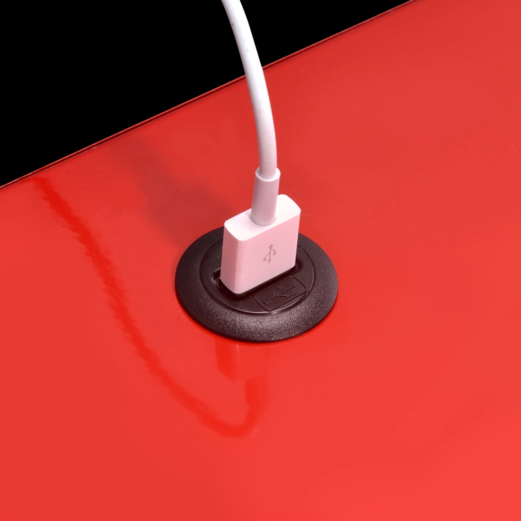 Hiett Red Accent Table - Thumbnail - Image 7