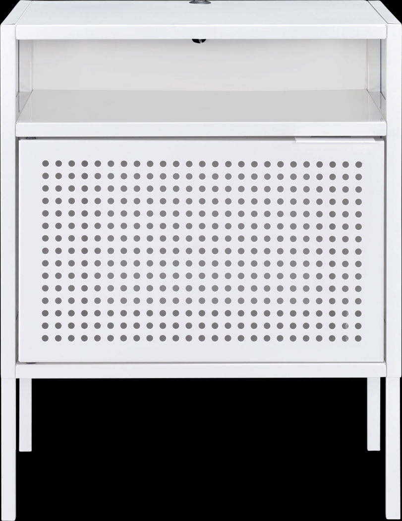 Hiett White Accent Table - Thumbnail - Image 3