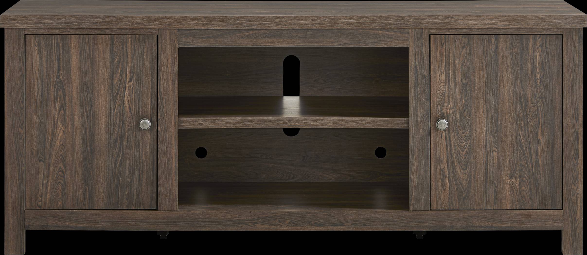High Mountain Oak Finish 66 in. Console - Thumbnail - Image 1