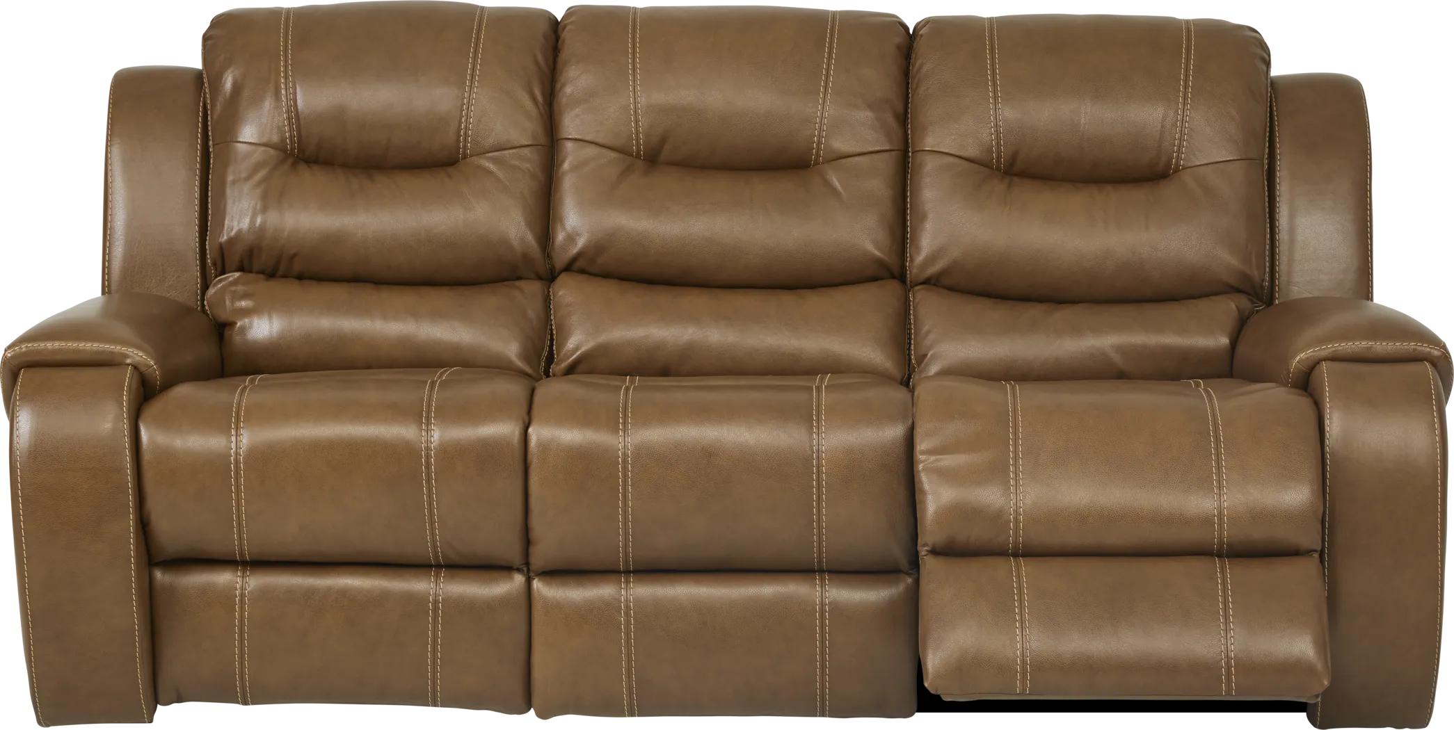 High Plains Saddle Leather Power Reclining Sofa - Thumbnail - Image 2