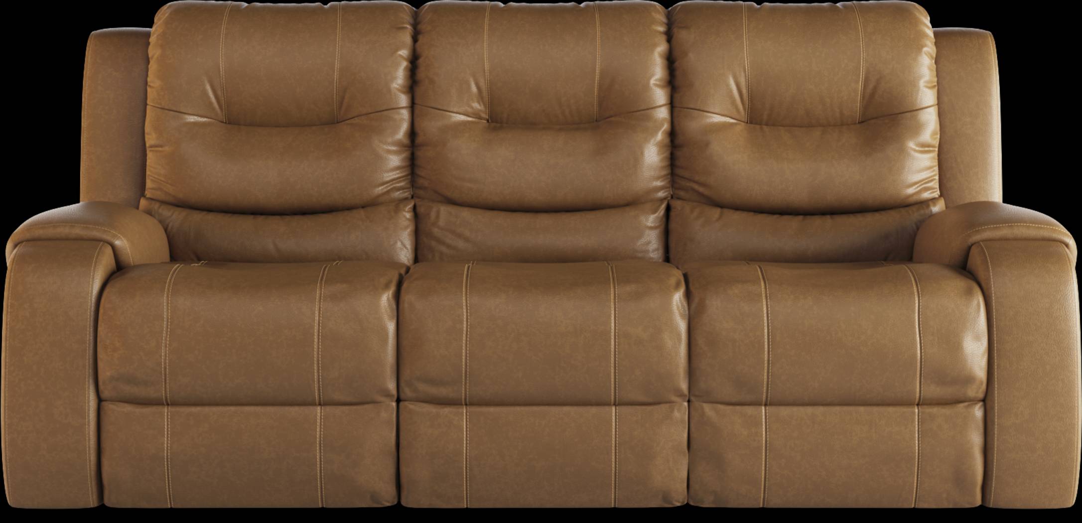 High Plains Saddle Leather Power Reclining Sofa - Thumbnail - Image 1