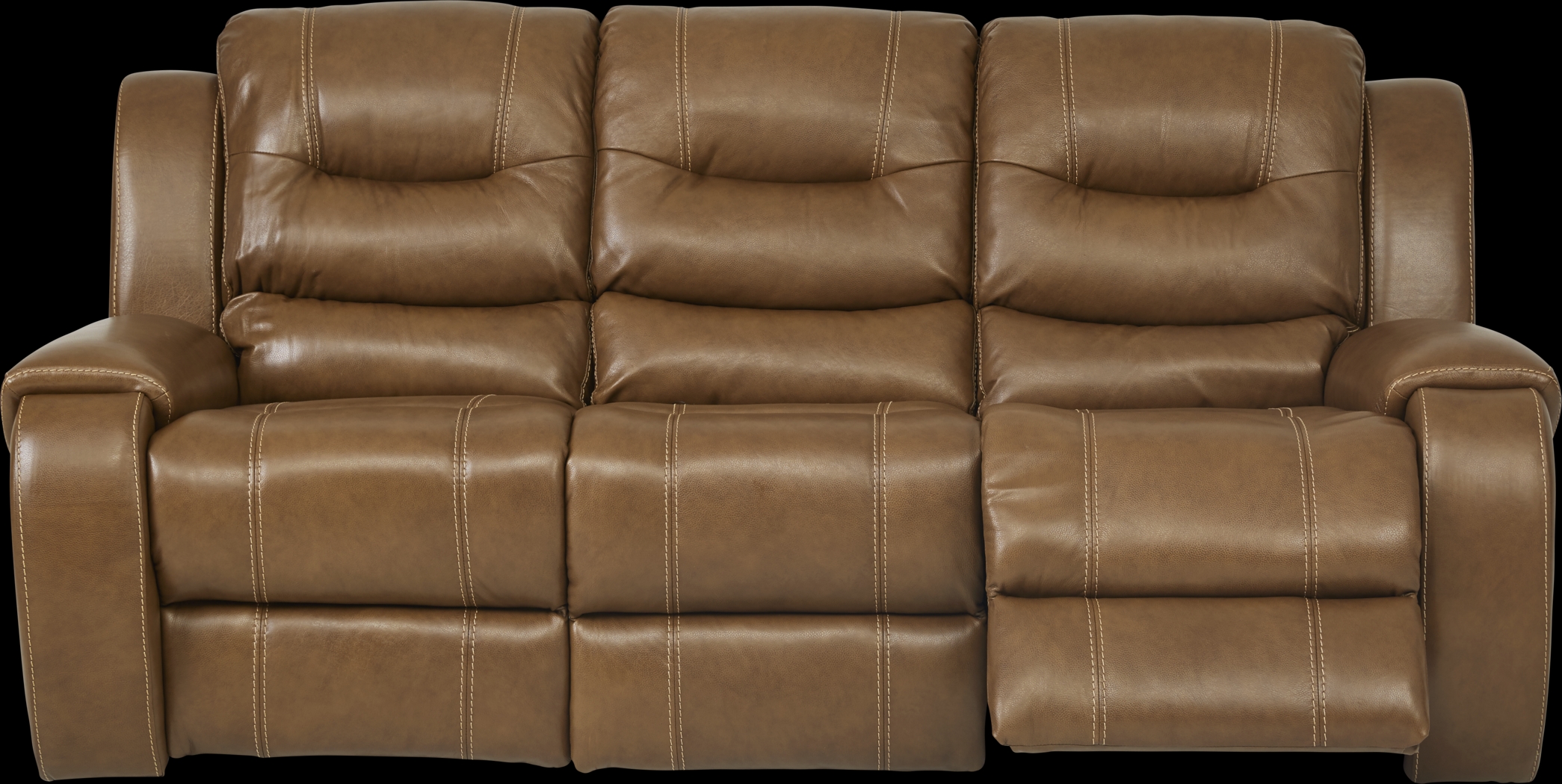 High Plains Saddle Leather Reclining Sofa - Thumbnail - Image 2