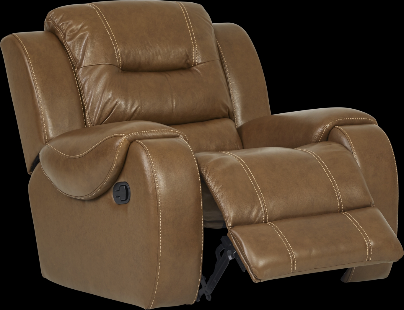 High Plains Saddle Leather Rocker Recliner - Thumbnail - Image 2