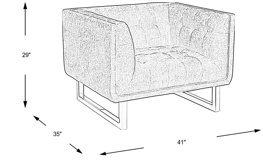 Dimension Image. Please refer to the Dimension Tab on this page for dimension details.