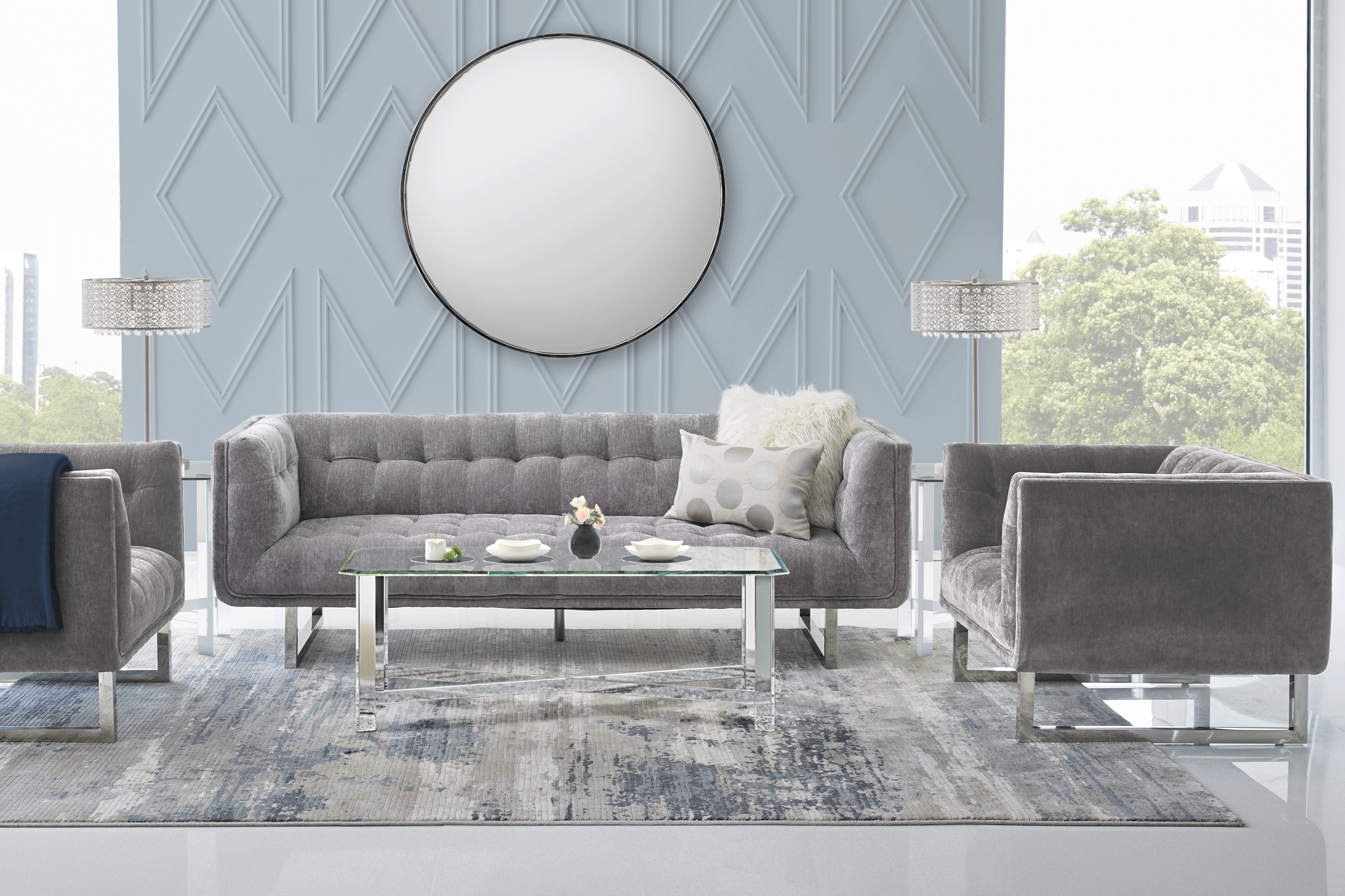 High Rise Gray Sofa - Thumbnail - Image 2