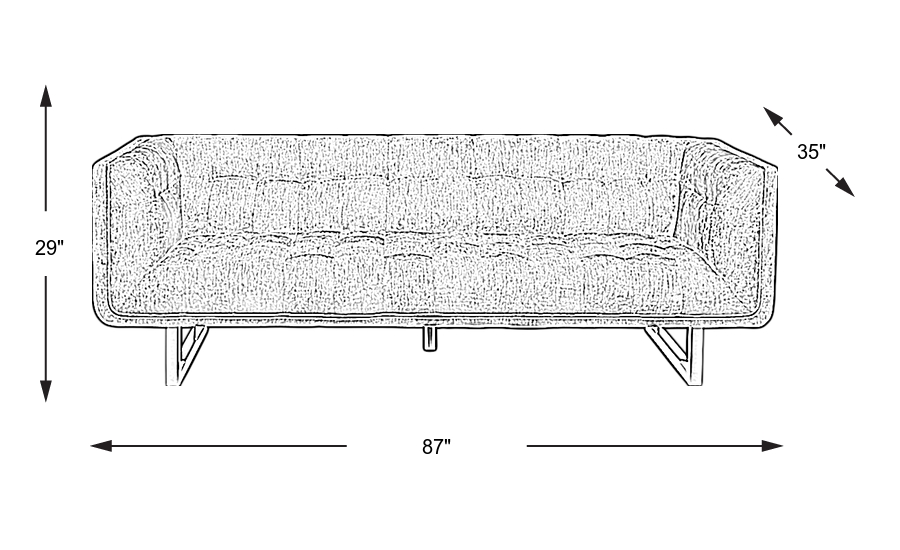 Dimension Image. Please refer to the Dimension Tab on this page for dimension details.