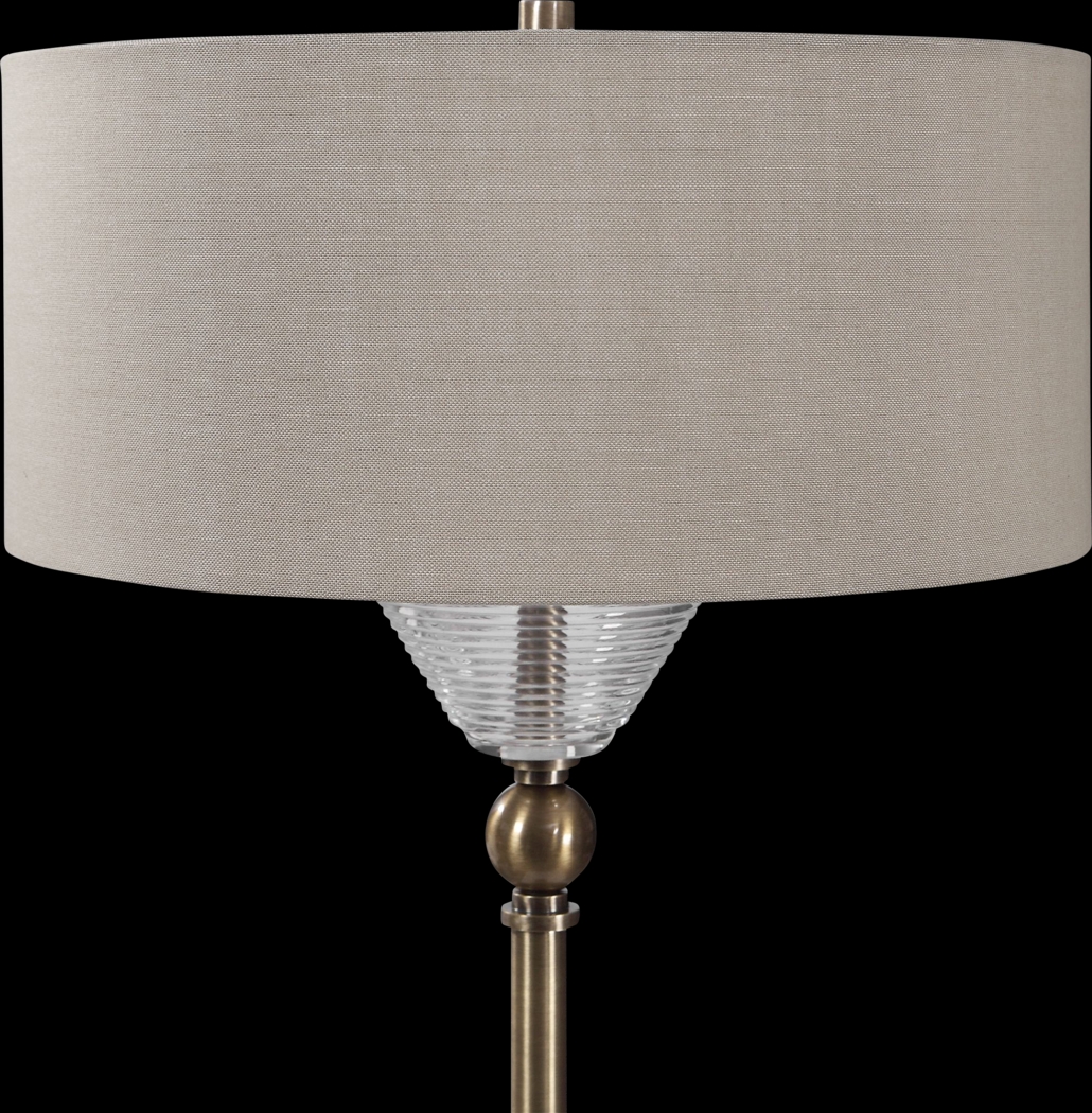 Highland Holly Brass Floor Lamp - Thumbnail - Image 2