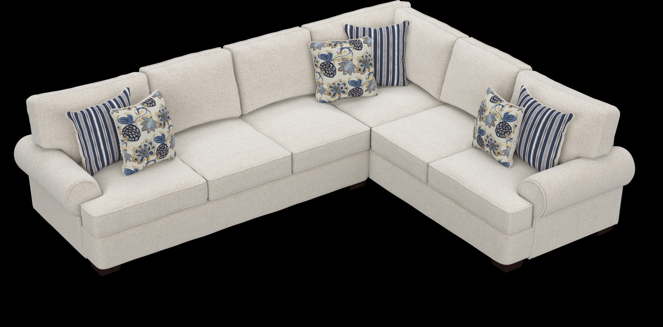 Highland Lakes Beige 2 Pc Sleeper Sectional - Thumbnail - Image 3