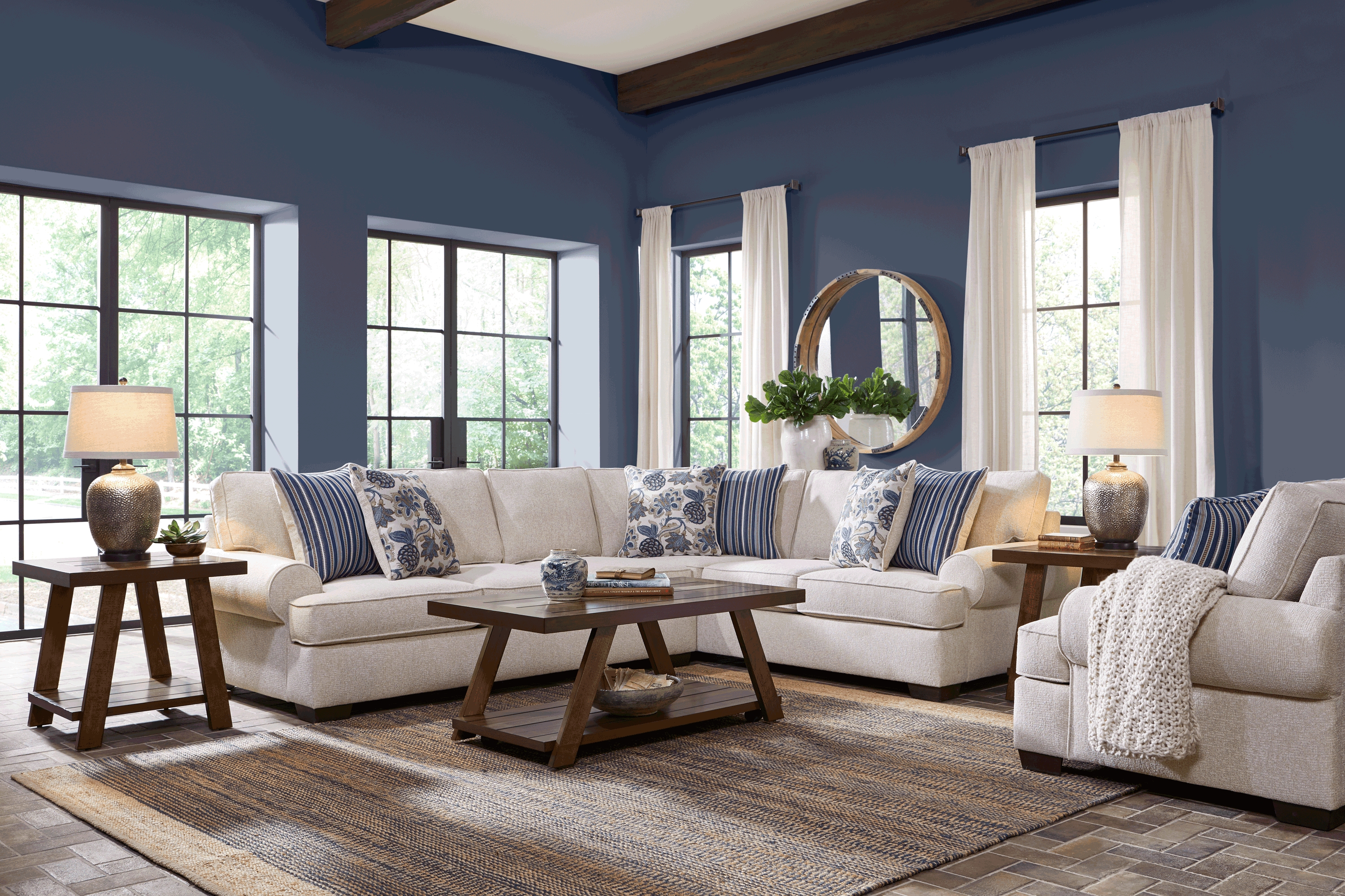 Highland Lakes Beige 8 Pc Living Room - Thumbnail - Image 1