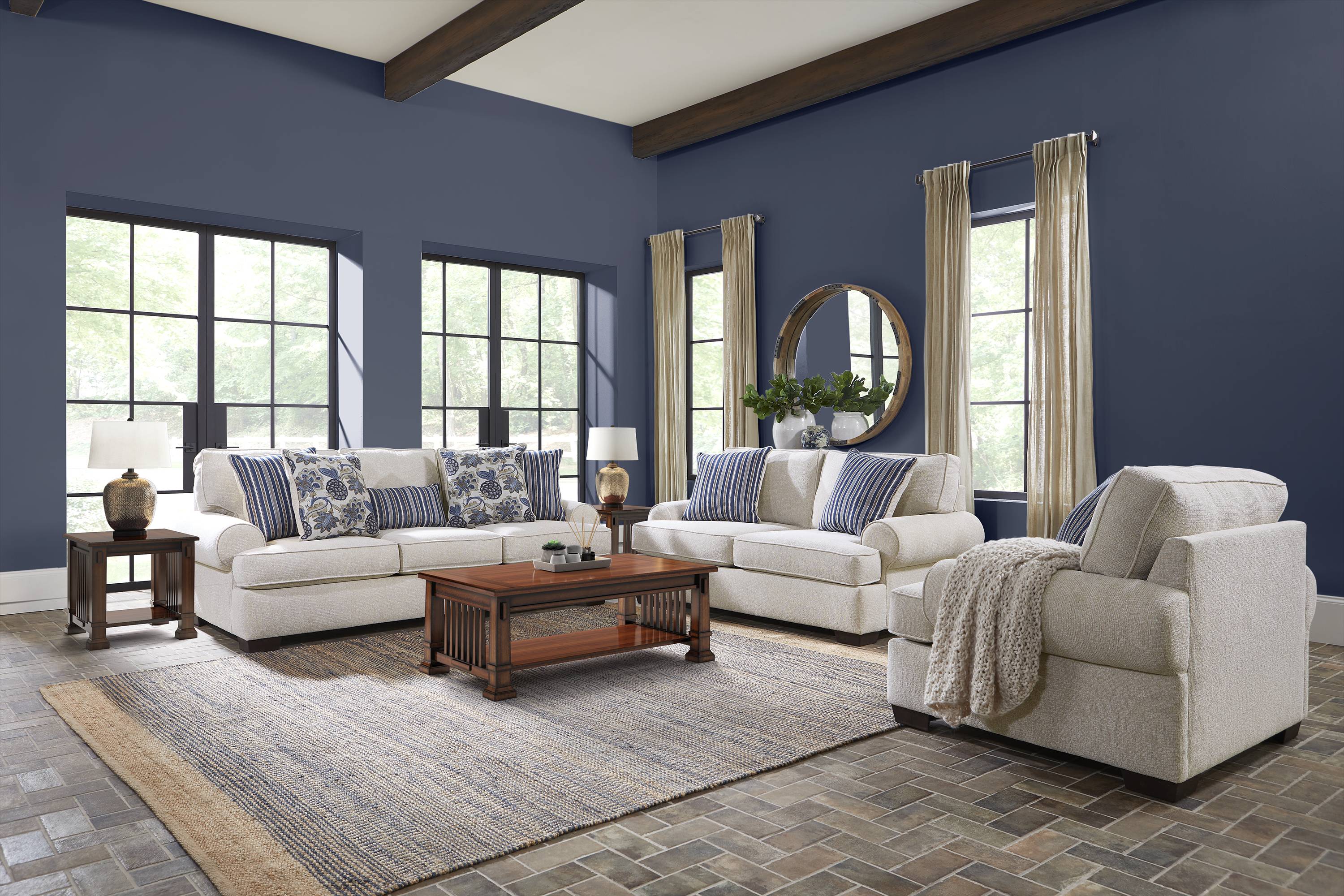 Highland Lakes Beige 8 Pc Living Room - Thumbnail - Image 1