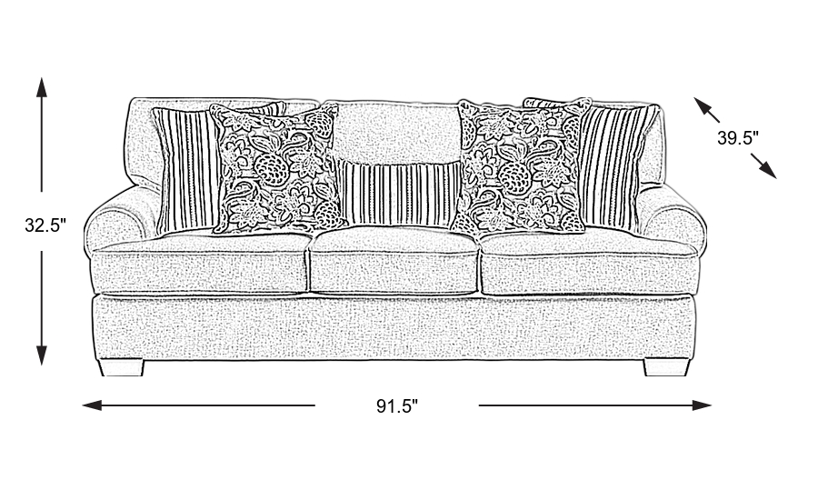 Dimension Image. Please refer to the Dimension Tab on this page for dimension details.