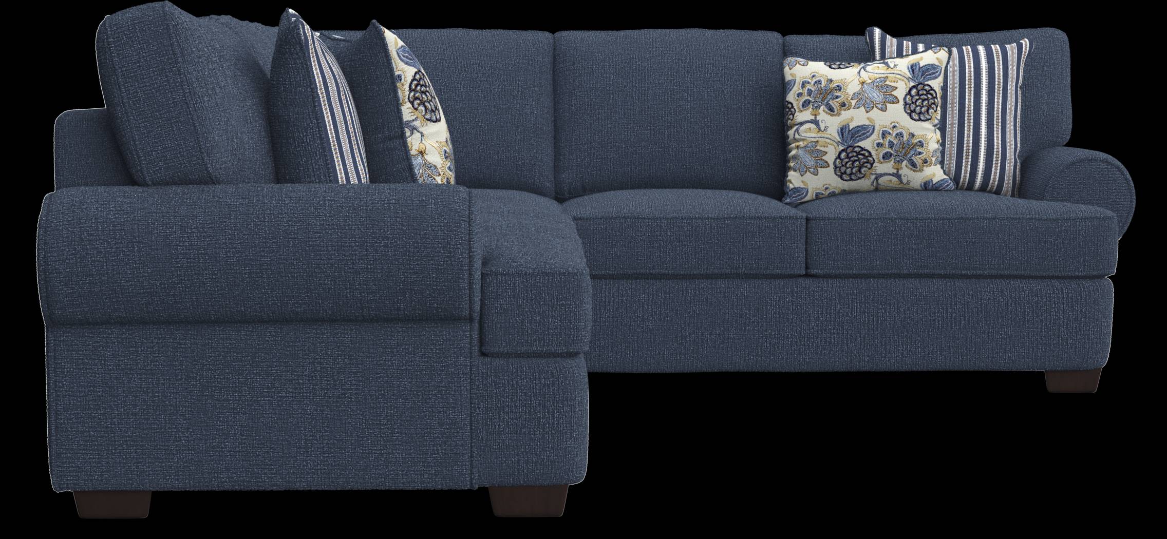 Highland Lakes Blue 2 Pc Sleeper Sectional - Thumbnail - Image 4