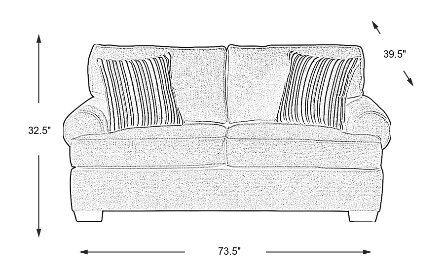 Dimension Image. Please refer to the Dimension Tab on this page for dimension details.