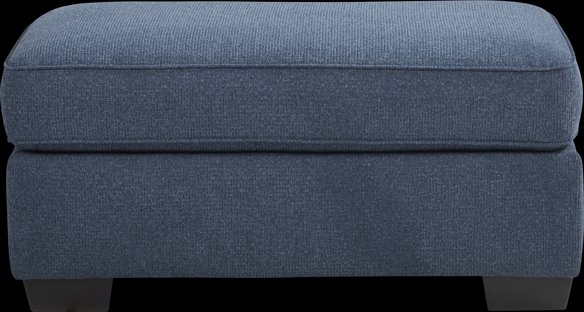 Highland Lakes Blue Ottoman - Thumbnail - Image 2