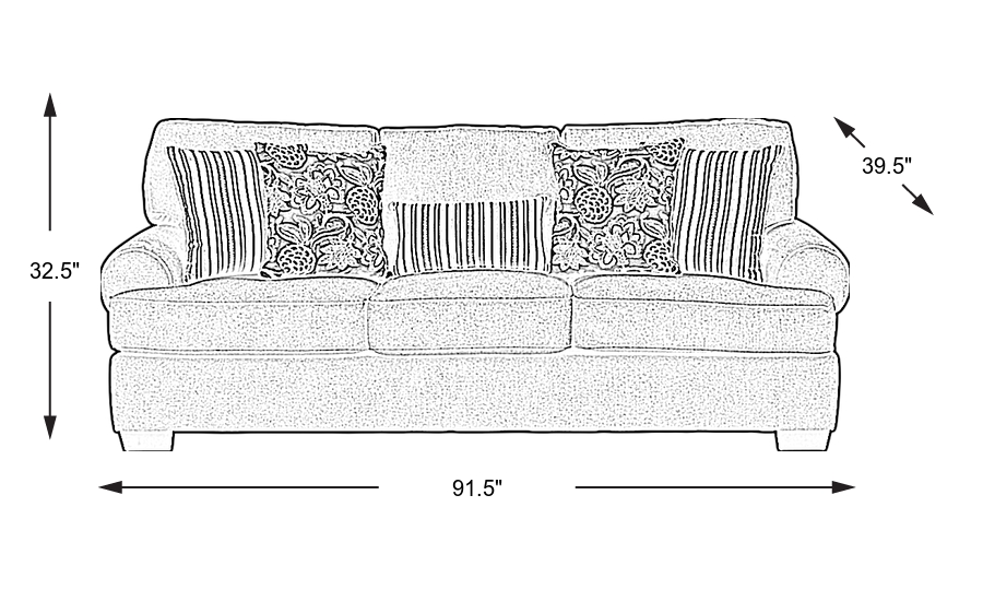 Dimension Image. Please refer to the Dimension Tab on this page for dimension details.