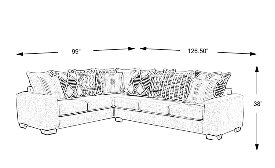 Dimension Image. Please refer to the Dimension Tab on this page for dimension details.