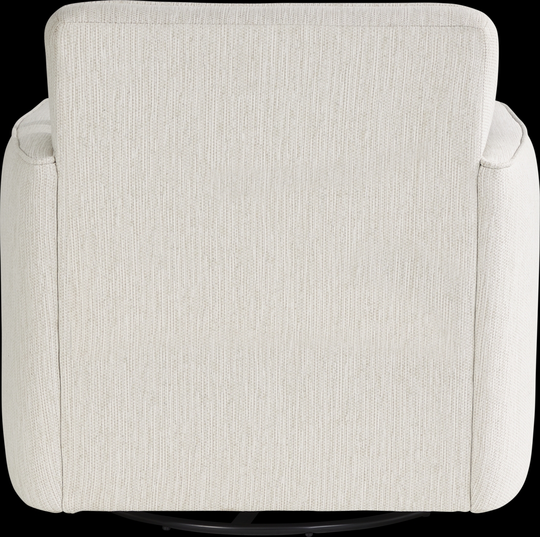 Highland Square White Swivel Chair - Thumbnail - Image 3