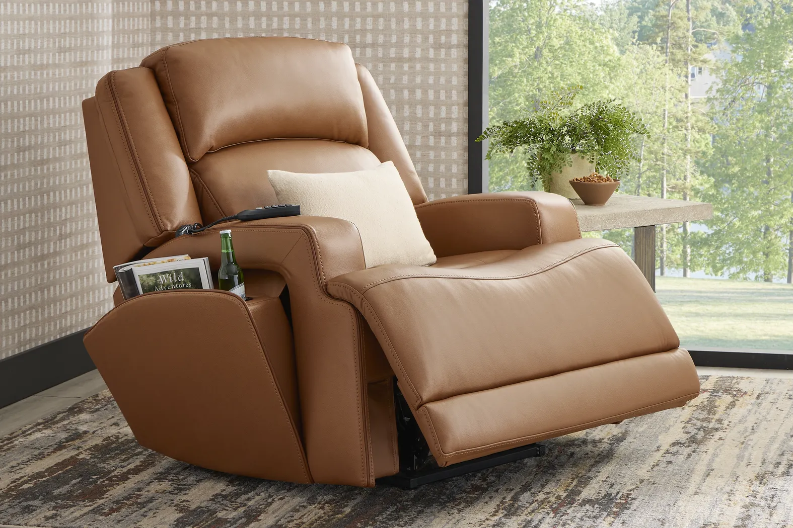 Lift Off by Shaquille O'Neal Home Saddle Dual Power Lift Recliner - Thumbnail - Image 6