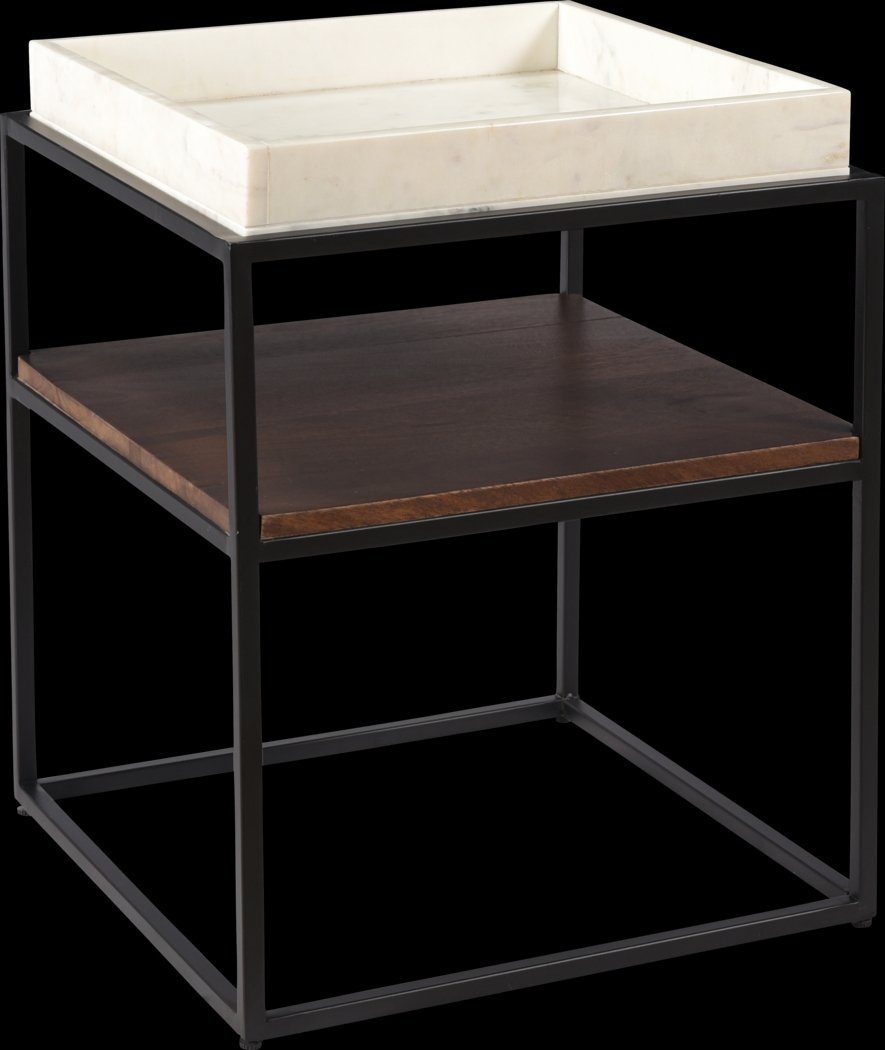 Highmeadow White Accent Table - Thumbnail - Image 1