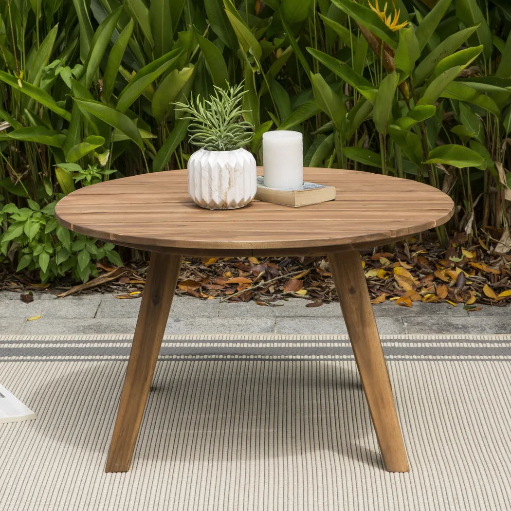 Highsmith Brown Outdoor Cocktail Table - Image 6