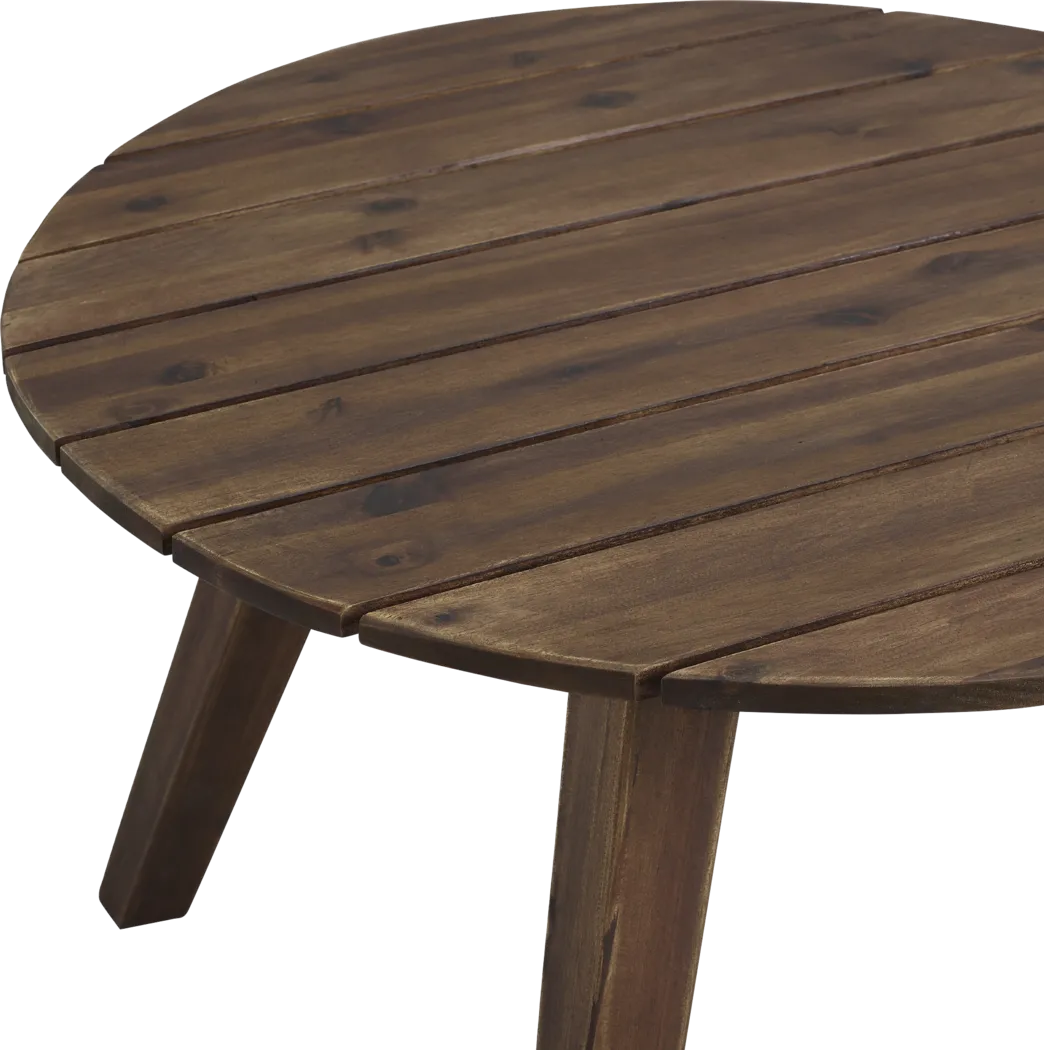 Highsmith Dark Brown Outdoor Cocktail Table - Thumbnail - Image 4