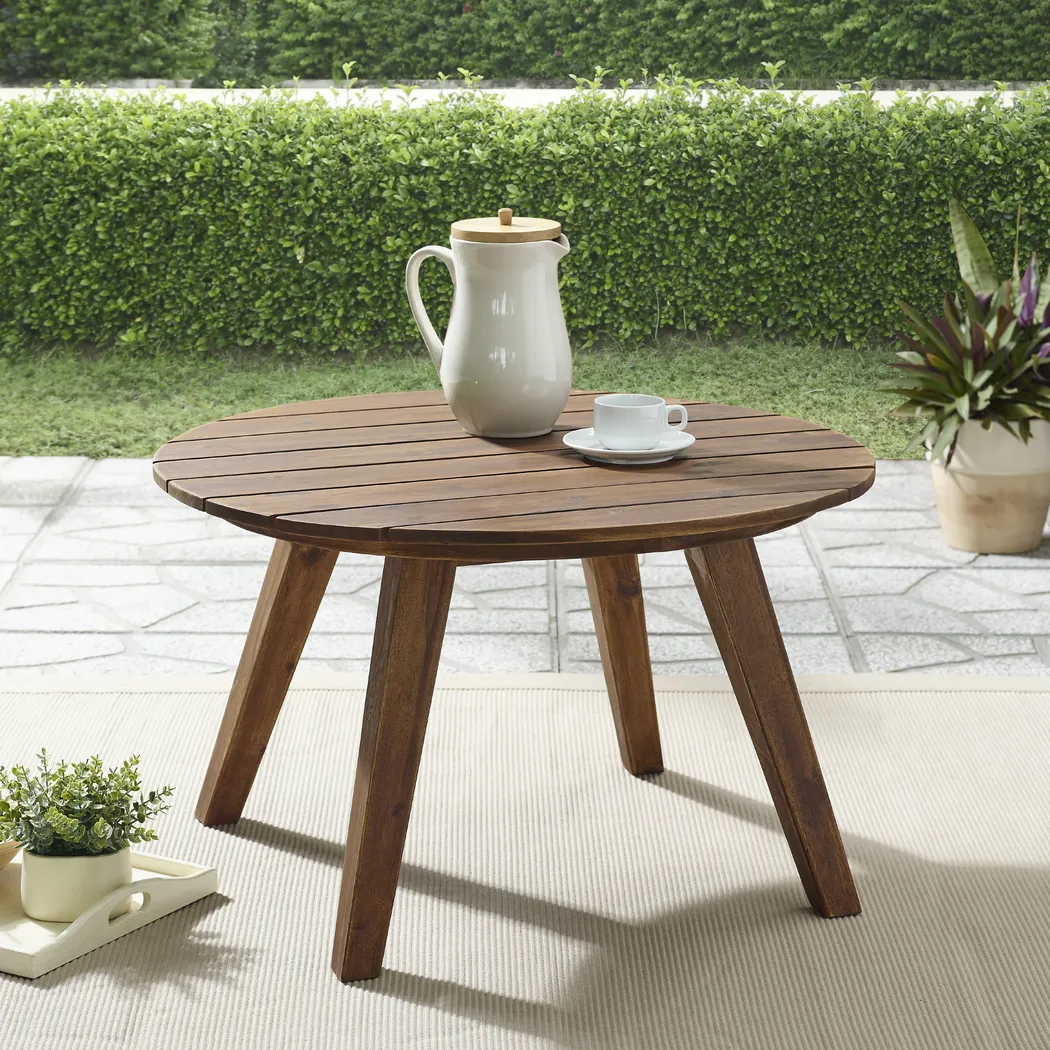 Highsmith Dark Brown Outdoor Cocktail Table - Thumbnail - Image 6