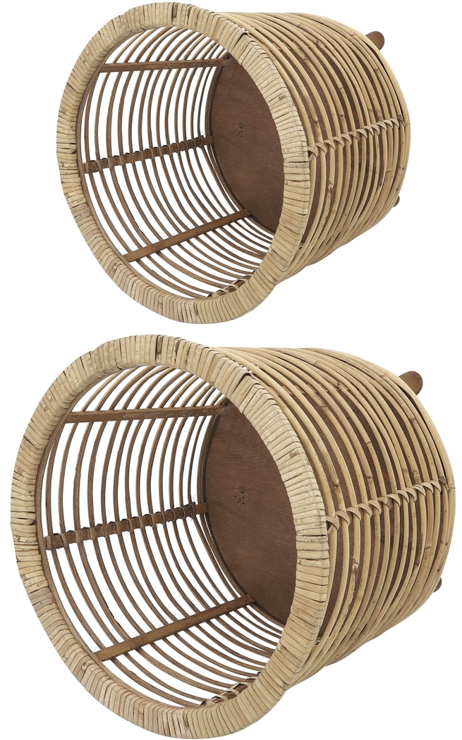 Hildegrade Brown Planter, Set of 2 - Thumbnail - Image 4