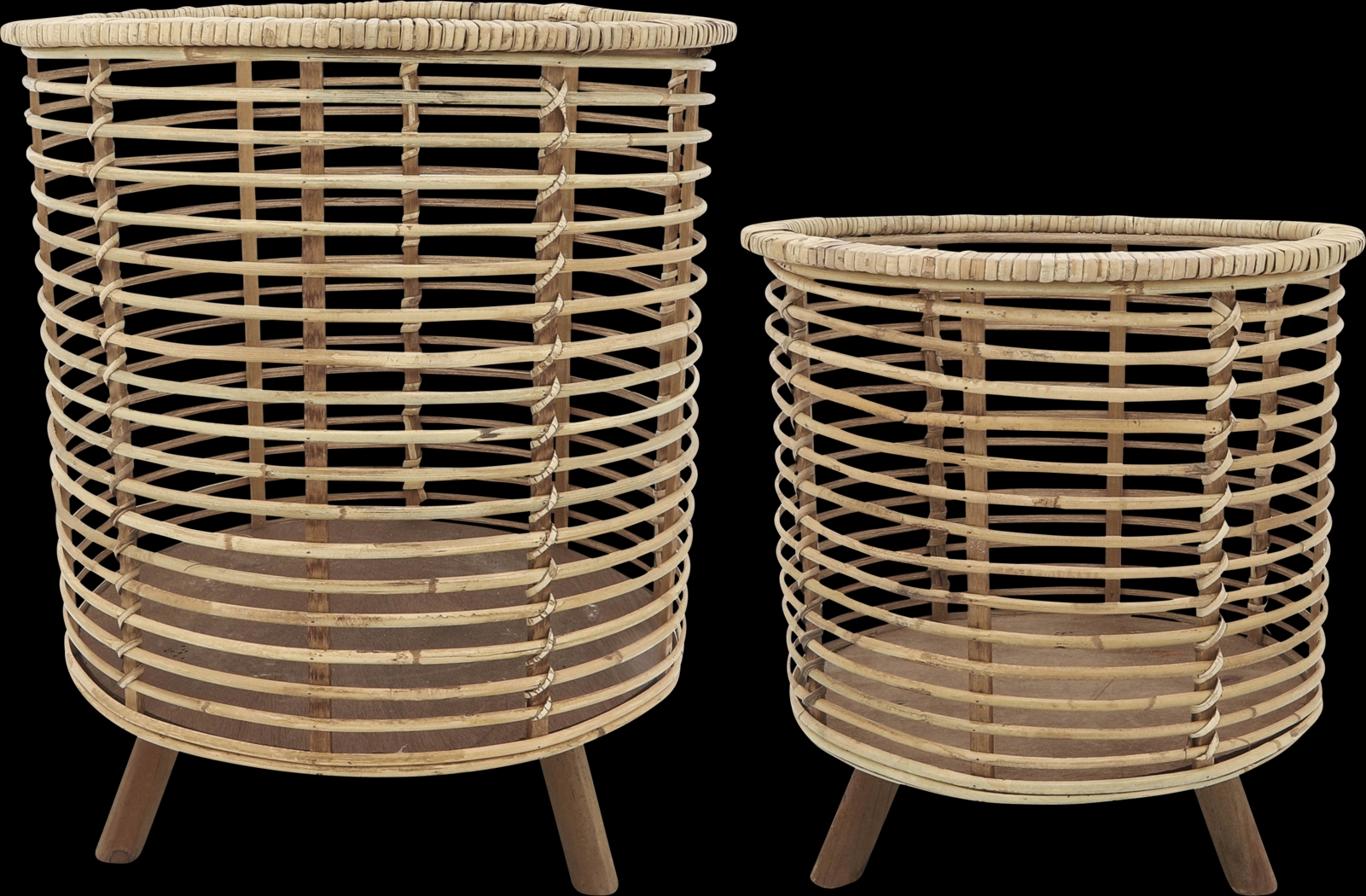 Hildegrade Brown Planter, Set of 2 - Thumbnail - Image 1