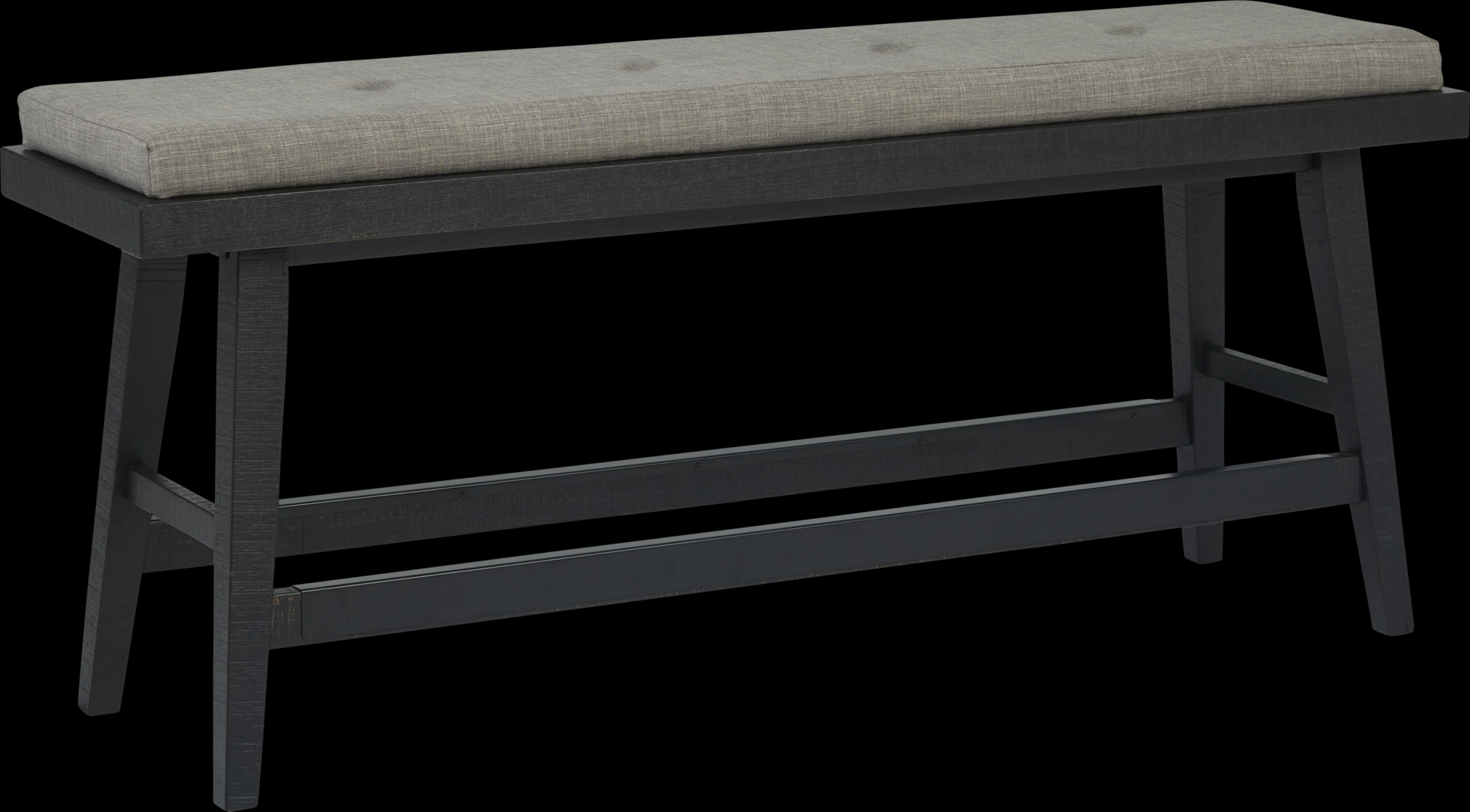 Hill Creek Black Counter Height Bench - Thumbnail - Image 1