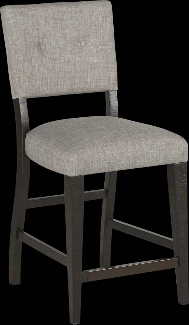 Hill Creek Black Counter Height Stool - Thumbnail - Image 1
