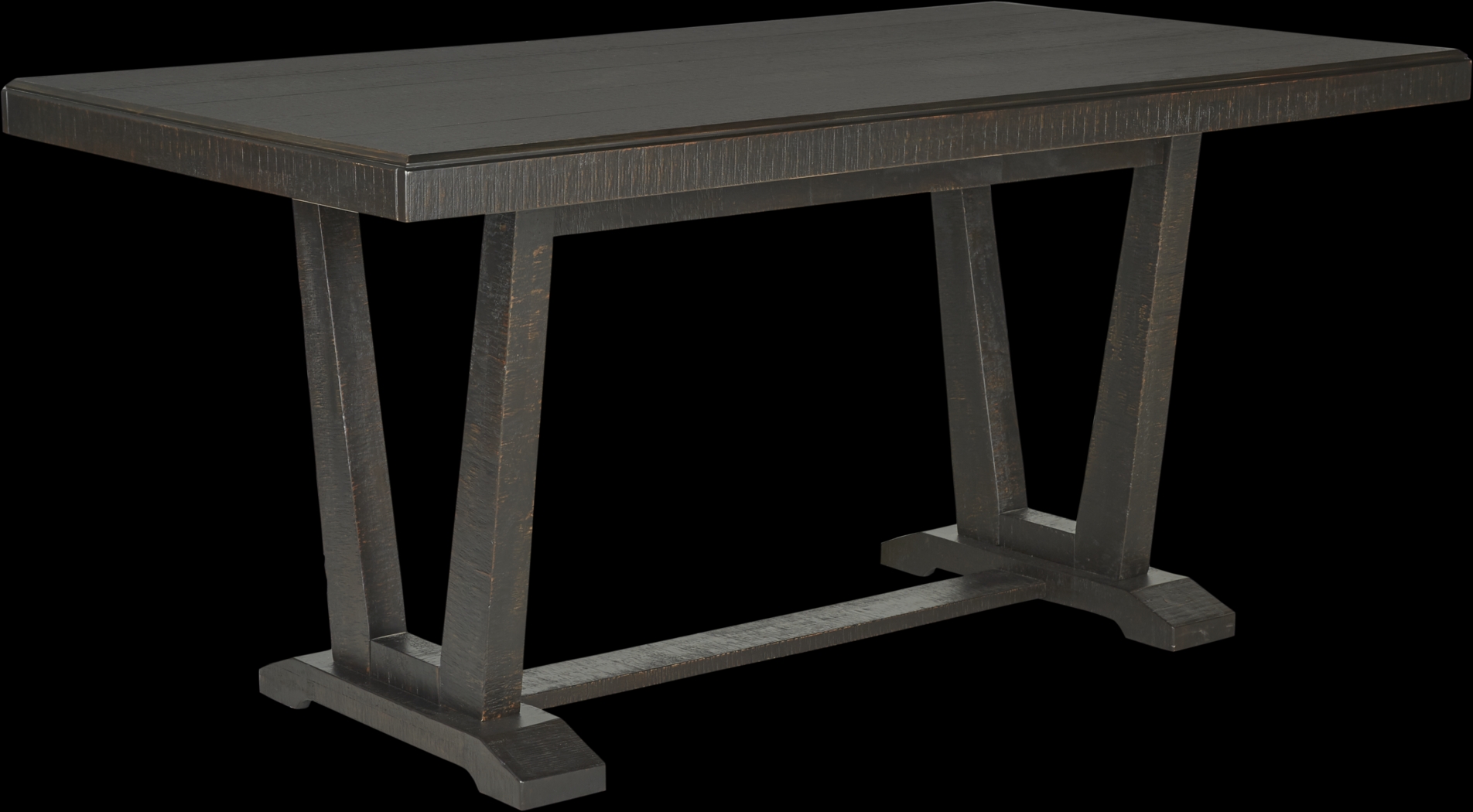 Hill Creek Black Rectangle Counter Height Dining Table - Thumbnail - Image 1