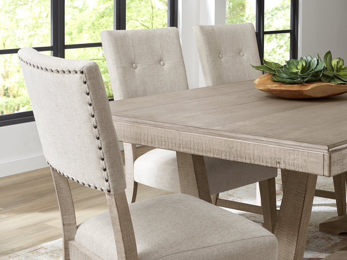 Hill Creek Natural Rectangle Dining Table - Thumbnail - Image 4