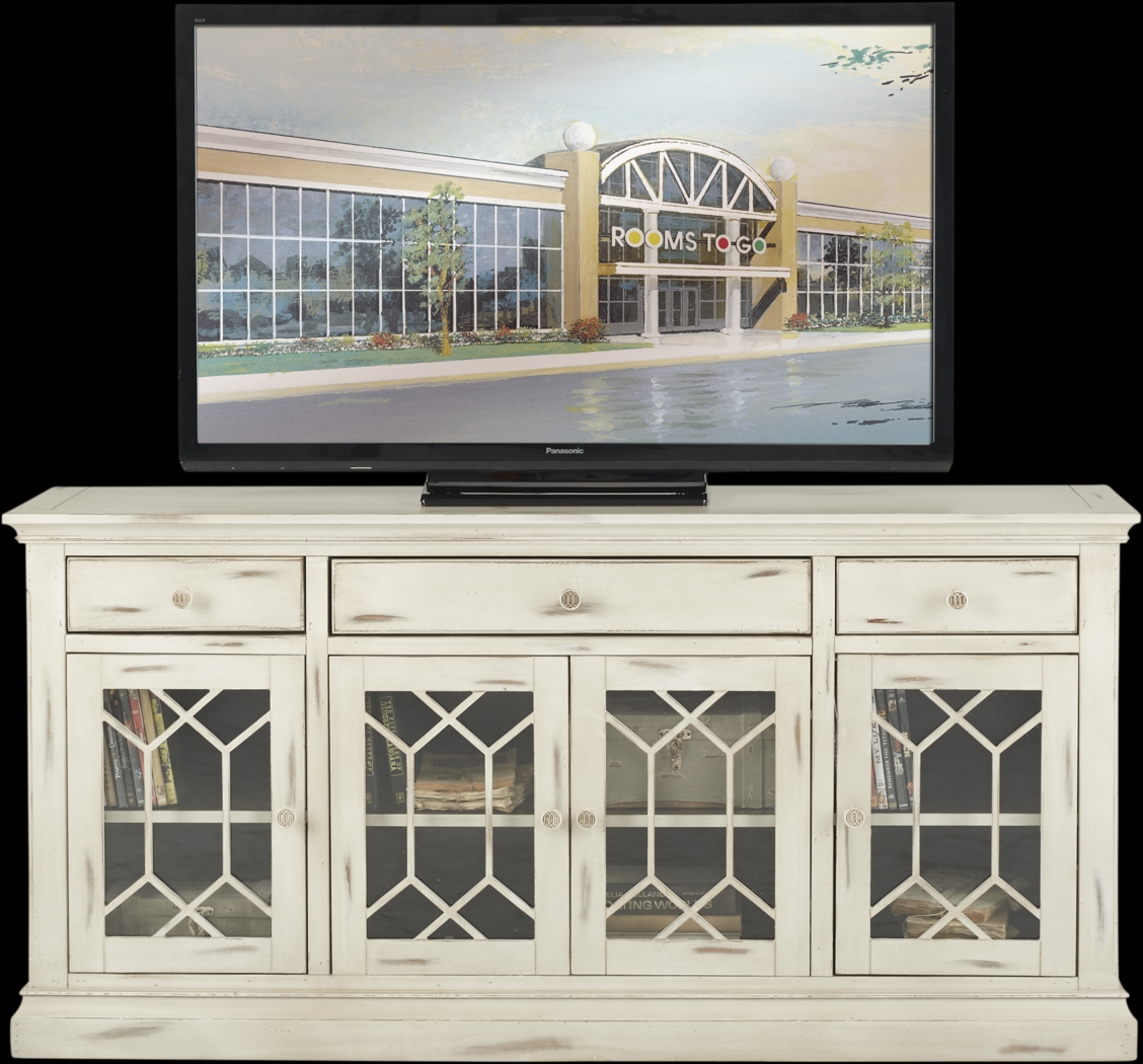 Hill Town White 65 in. Console - Thumbnail - Image 1