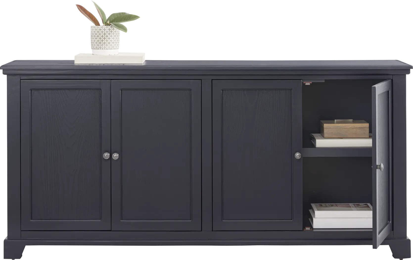 Hillend Blue 4 Door Console - Image 2