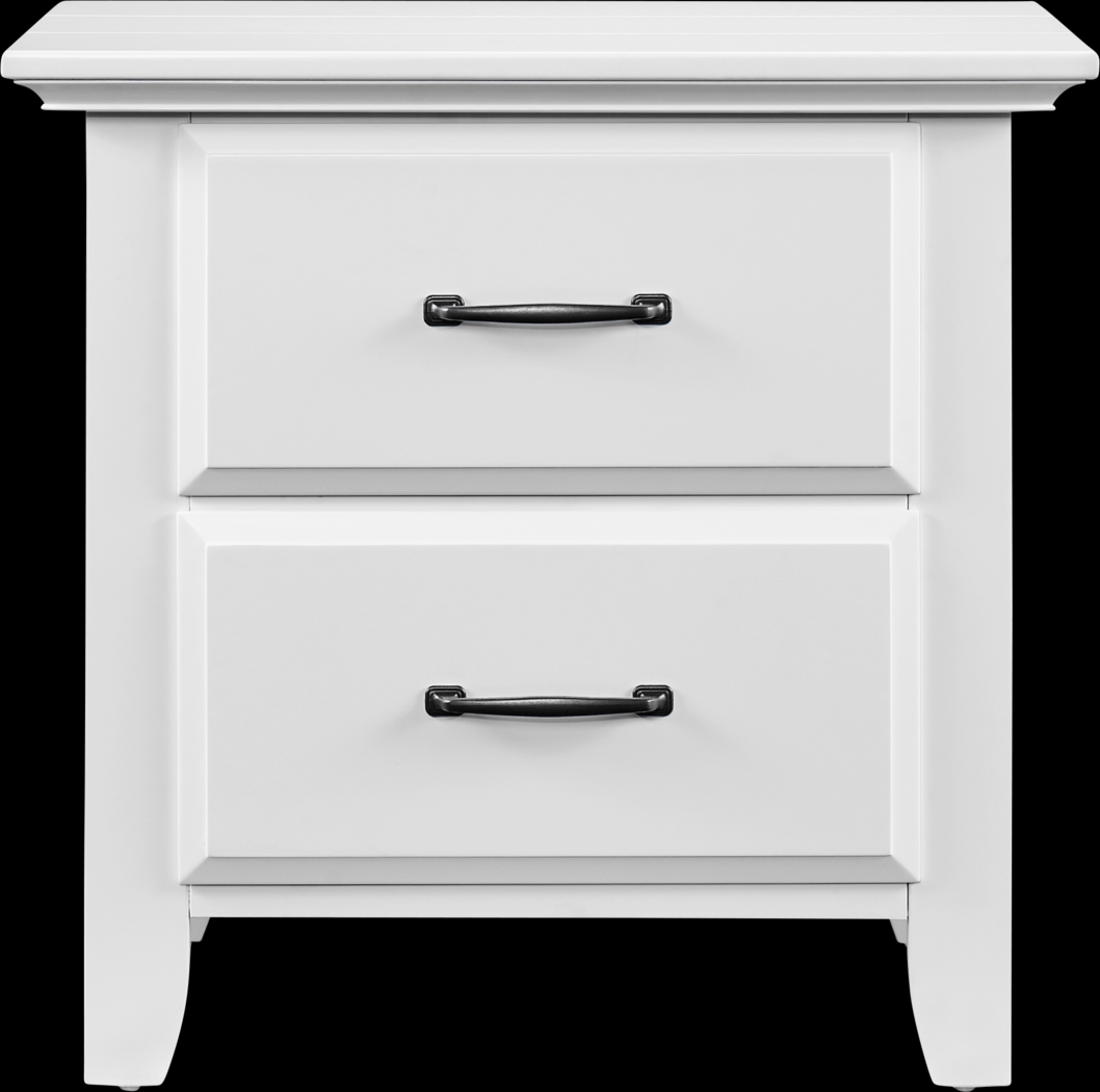 Hillford White Nightstand - Thumbnail - Image 2