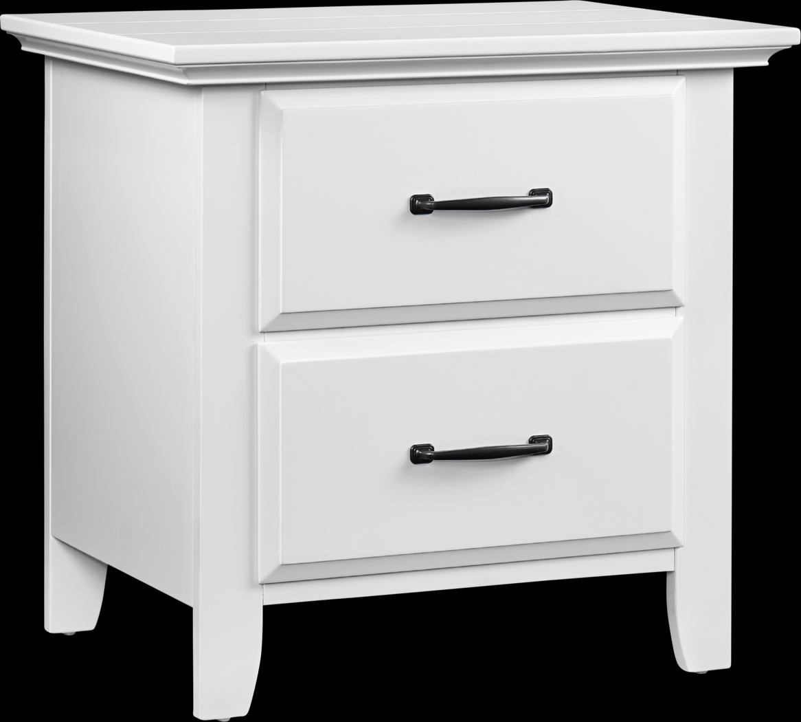 Hillford White Nightstand - Thumbnail - Image 1